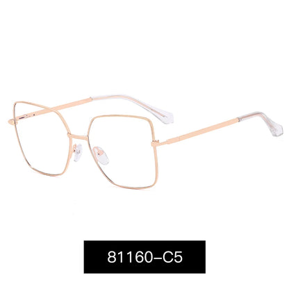 JMISUS Fashion Femme Lunettes optiques carrées avec verres correcteurs anti-lumière bleue photochromiques gris en forme de papillon, lunettes de vue sur ordonnance