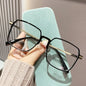 Lunettes de lecture tendance et à la mode pour femmes, anti-lumière bleue, pour la presbytie, lunettes haute définition unisexes avec monture transparente
