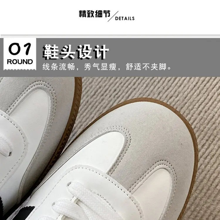 Baskets plates pour femmes, chaussures de tennis mode pour dames, chaussures vulcanisées à lacets, baskets d’extérieur pour l’automne, chaussures de skate pour étudiantes, chaussures décontractées.