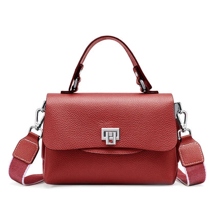 Sac à main Zency pour femme en cuir véritable avec poignée supérieure, style enveloppe simple et tendance, sac à bandoulière de marque de luxe, petit sac bandoulière croisé pour femme