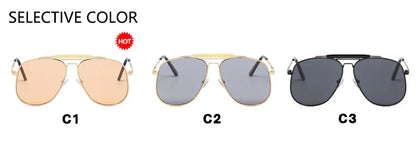 Nouvelles lunettes de soleil aviateur classiques en métal à la mode pour femmes et hommes, design vintage de marque, lunettes de soleil pour extérieur, voyage et conduite, protection UV400, lunettes