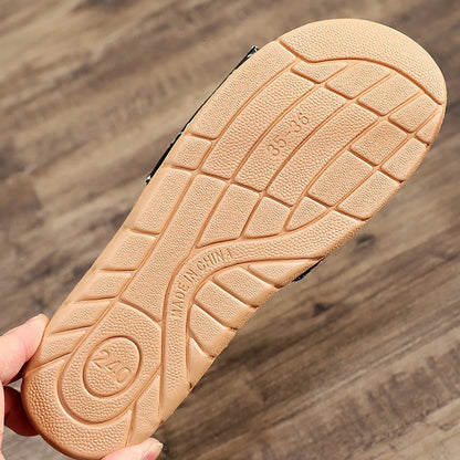 Chaussures pour femme Sandales Mujer Femmes Féminines Nœud décoratif Lin en toile Tongs Chaussures de plage Sandales Pantoufles Chaussures Femme