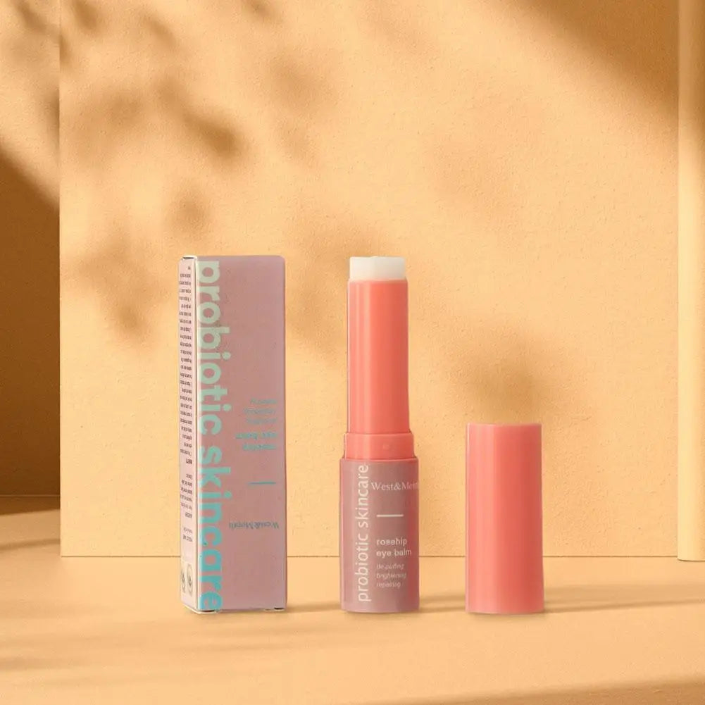 2 pièces pour femmes Baume contour des yeux extra rénovateur à l’églantier hydratant en stick, stick baume liftant et hydratant, estompe les ridules et réduit les poches sous les yeux