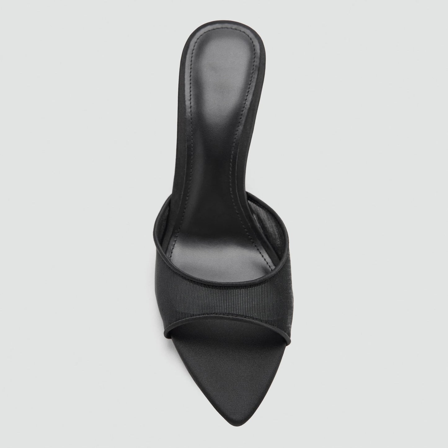 Mango2026 Sandales sexy à bout pointu et talon fin, à enfiler, respirantes, nouveau style d’été polyvalent, chaussures plates à enfiler pour femmes