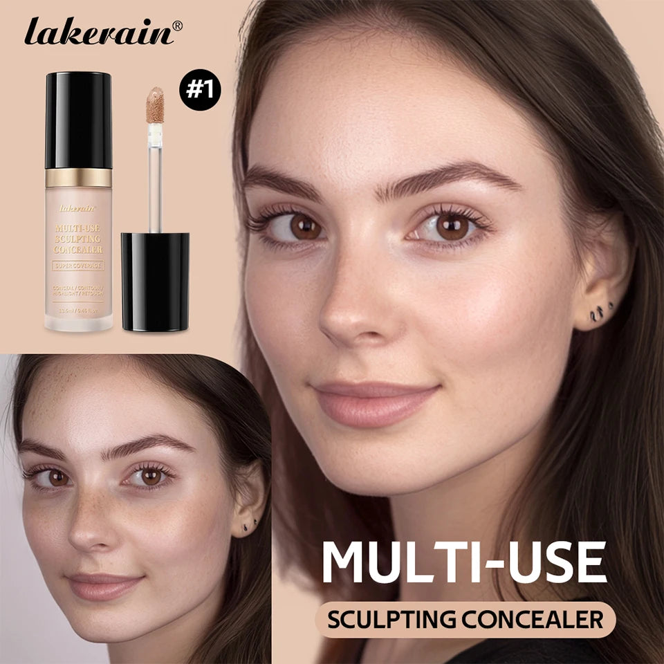 Fond de teint correcteur couvrance longue durée au fini mat, crème multi-usage sans huile pour illuminer et retoucher, produits de maquillage pour le visage pour femmes