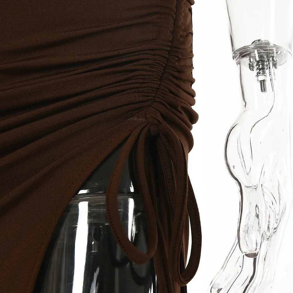 Robes midi sexy sans manches pour femme, dos nu, coupe slim, pour boîte de nuit et soirée, robe moulante élégante pour femme, vestidos elegantes para mujer