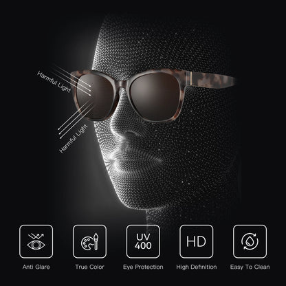 Lunettes de soleil polarisées œil de chat ZENOTTIC Fashion pour femmes - Lunettes de soleil surdimensionnées avec protection UV400, style rétro et design créateur