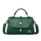 Sacs bandoulière en cuir crocodile 2024 pour femmes, sacs messager d’épaule pour femme, sacs à main et porte-monnaie de luxe de créateur pour dames.