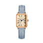 Montre-bracelet décontractée rétro à affichage numérique, cadran carré, bracelet en cuir, montre à quartz tendance pour femme, idée cadeau