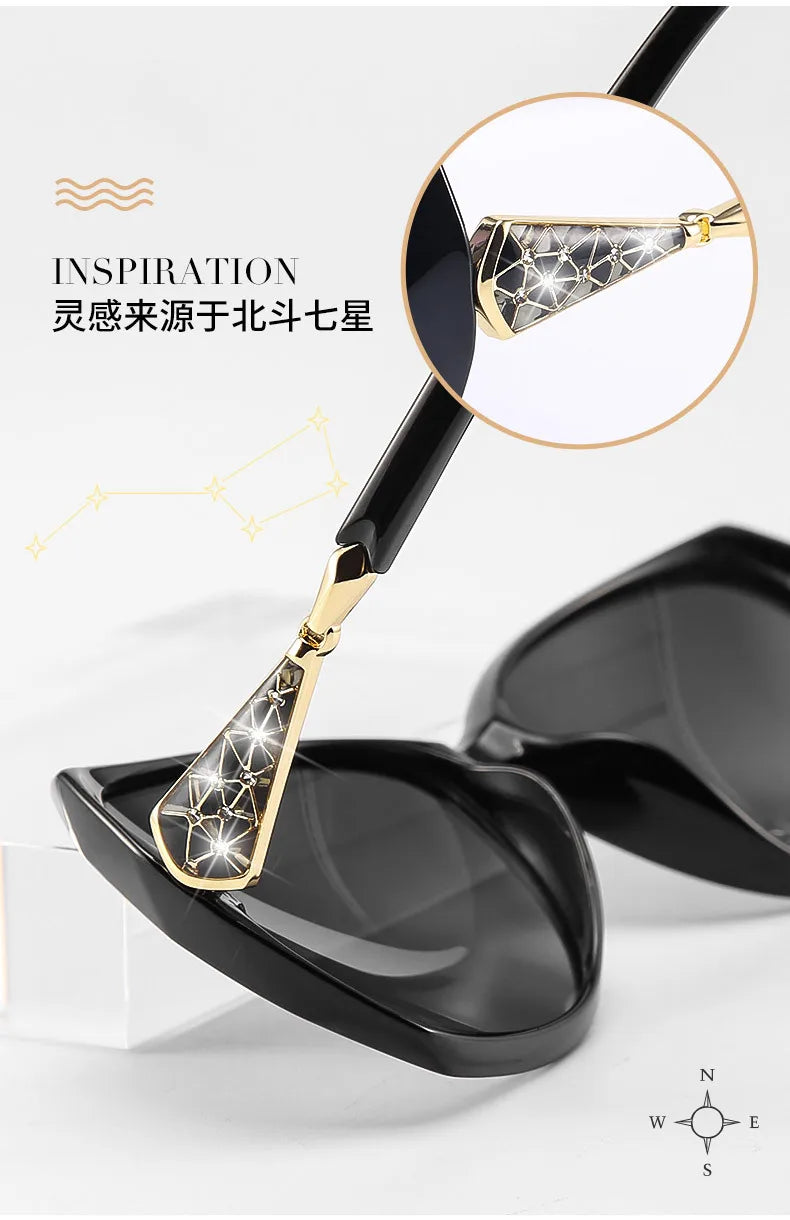 Lunettes de soleil pour femmes, lunettes polarisées, lunettes optiques, prescription personnalisée, myopie, hypermétropie