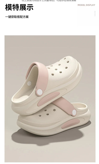 Sabots d’été pour femmes avec jolis charms 3D, sandales de jardin, chaussons de plage légers en EVA souple, chaussures d’extérieur antidérapantes à semelle épaisse et tendance