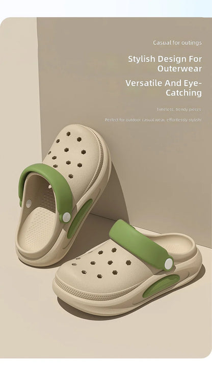 Sabots d’été pour femmes avec jolis charms 3D, sandales de jardin, chaussons de plage légers en EVA souple, chaussures d’extérieur antidérapantes à semelle épaisse et tendance