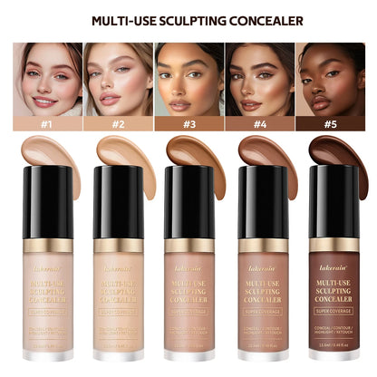 Fond de teint correcteur couvrance longue durée au fini mat, crème multi-usage sans huile pour illuminer et retoucher, produits de maquillage pour le visage pour femmes