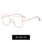 JMISUS Fashion Femme Lunettes optiques carrées avec verres correcteurs anti-lumière bleue photochromiques gris en forme de papillon, lunettes de vue sur ordonnance