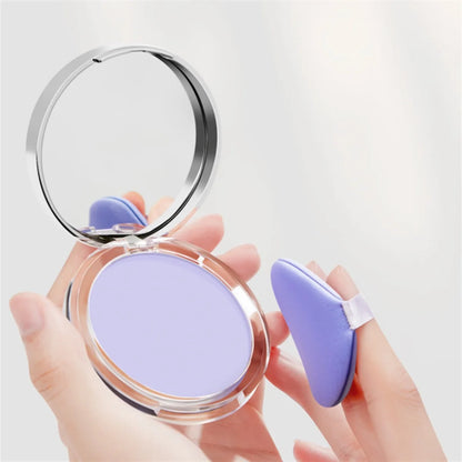 1PC Bonbon Bella Violet Crème à Poudre Respectueuse de la Peau Aspect Naturel du Visage Longue Tenue Contrôle du Sébum Poudre de Contouring Cosmétique
