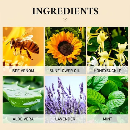 Crème premium au venin d’abeille pour le visage et le cou, boost de collagène, raffermissement et effet liftant de la peau, hydratant naturel non gras, soin doux amélioré