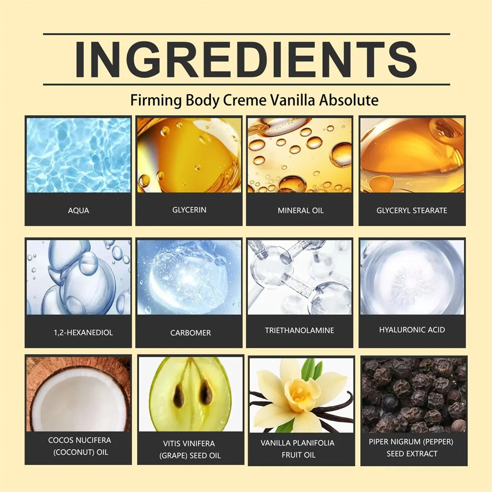 Crème corporelle raffermissante au champagne avec Pepperslim, crème anti-rides et raffermissante pour la peau, lotion corporelle hydratante quotidienne pour hommes et femmes