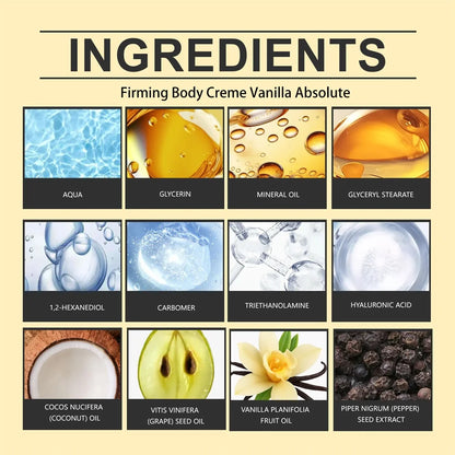 Crème corporelle raffermissante au champagne avec Pepperslim, crème anti-rides et raffermissante pour la peau, lotion corporelle hydratante quotidienne pour hommes et femmes