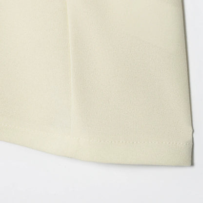 T-shirt femme d'été beige violet à manches courtes, haut élégant féminin plissé effet amincissant, nouveau haut femme printemps 2026