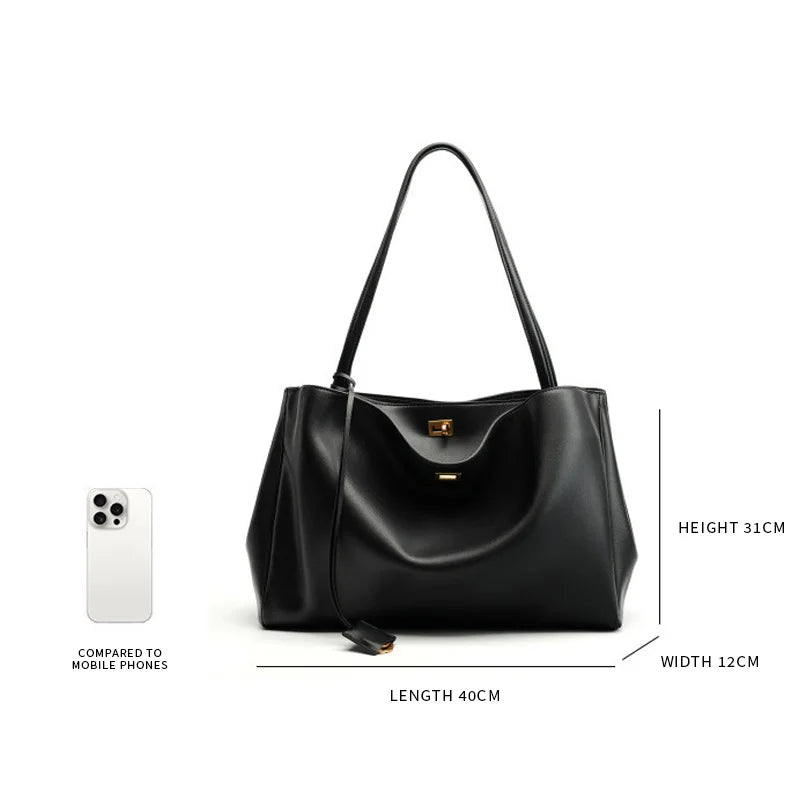 Sac à bandoulière pour femme de luxe en cuir véritable, grand sac à capacité élevée avec ailes, sac à main, sac décontracté pour fête et voyage, sacs à main Y2K, sac fourre-tout rétro