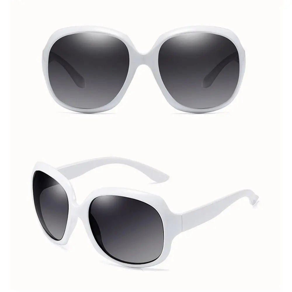 Lunettes de soleil polarisées Shades pour femmes, carrées, UV 400, style vintage, monture elliptique, lunettes de soleil oversize pour femmes et hommes