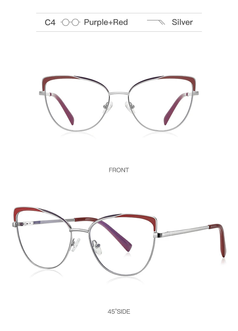 Lunettes de vue photochromiques œil de chat pour femmes JMISUS Fashion, monture papillon personnalisée, lunettes progressives anti-lumière bleue