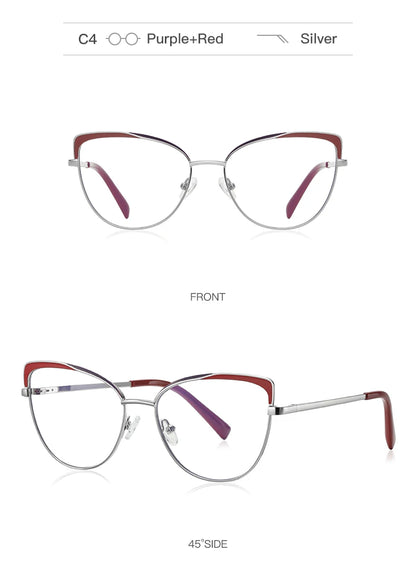 Lunettes de vue photochromiques œil de chat pour femmes JMISUS Fashion, monture papillon personnalisée, lunettes progressives anti-lumière bleue