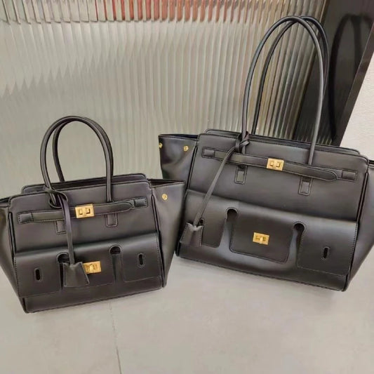 Sac fourre-tout Designer Wings en cuir véritable, sac à bandoulière pour femme de grande capacité pour les trajets quotidiens, sac à main polyvalent de style locomotive luxueux