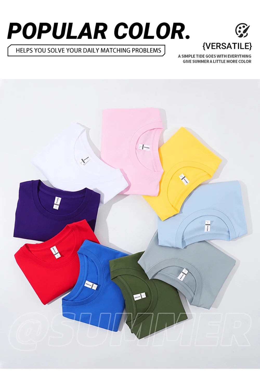 T-shirt femme Y2K 100 % coton, t-shirt décontracté de couleur unie, col rond, hauts d’été pour femmes, mode oversize, sportswear féminin tendance.
