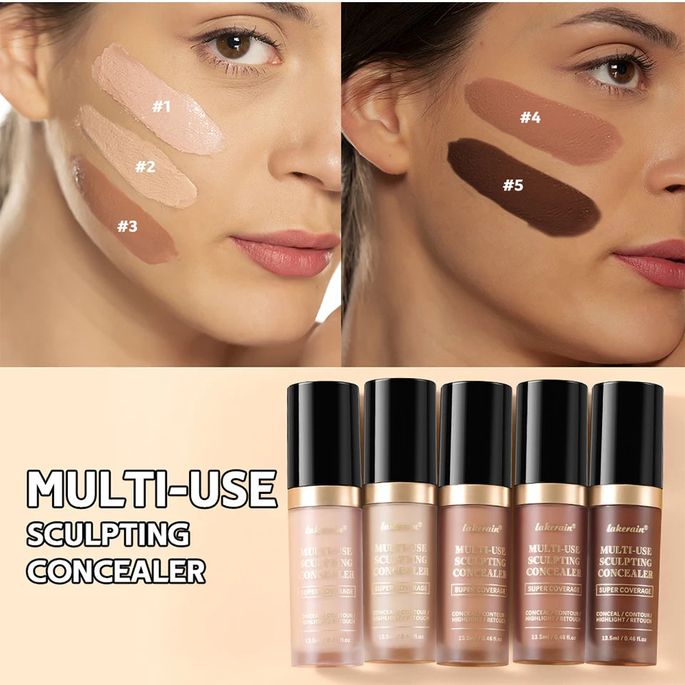 Fond de teint correcteur couvrance longue durée au fini mat, crème multi-usage sans huile pour illuminer et retoucher, produits de maquillage pour le visage pour femmes