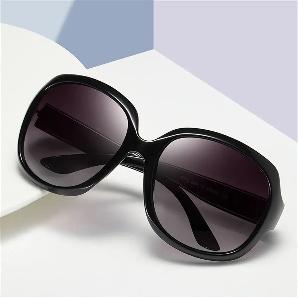 Lunettes de soleil polarisées Shades pour femmes, carrées, UV 400, style vintage, monture elliptique, lunettes de soleil oversize pour femmes et hommes