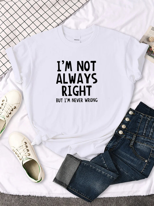 T-shirt pour femmes avec lettres imprimées originales et intéressantes, T-shirt d’été pour femme, haut T-shirt décontracté à col rond pour femme