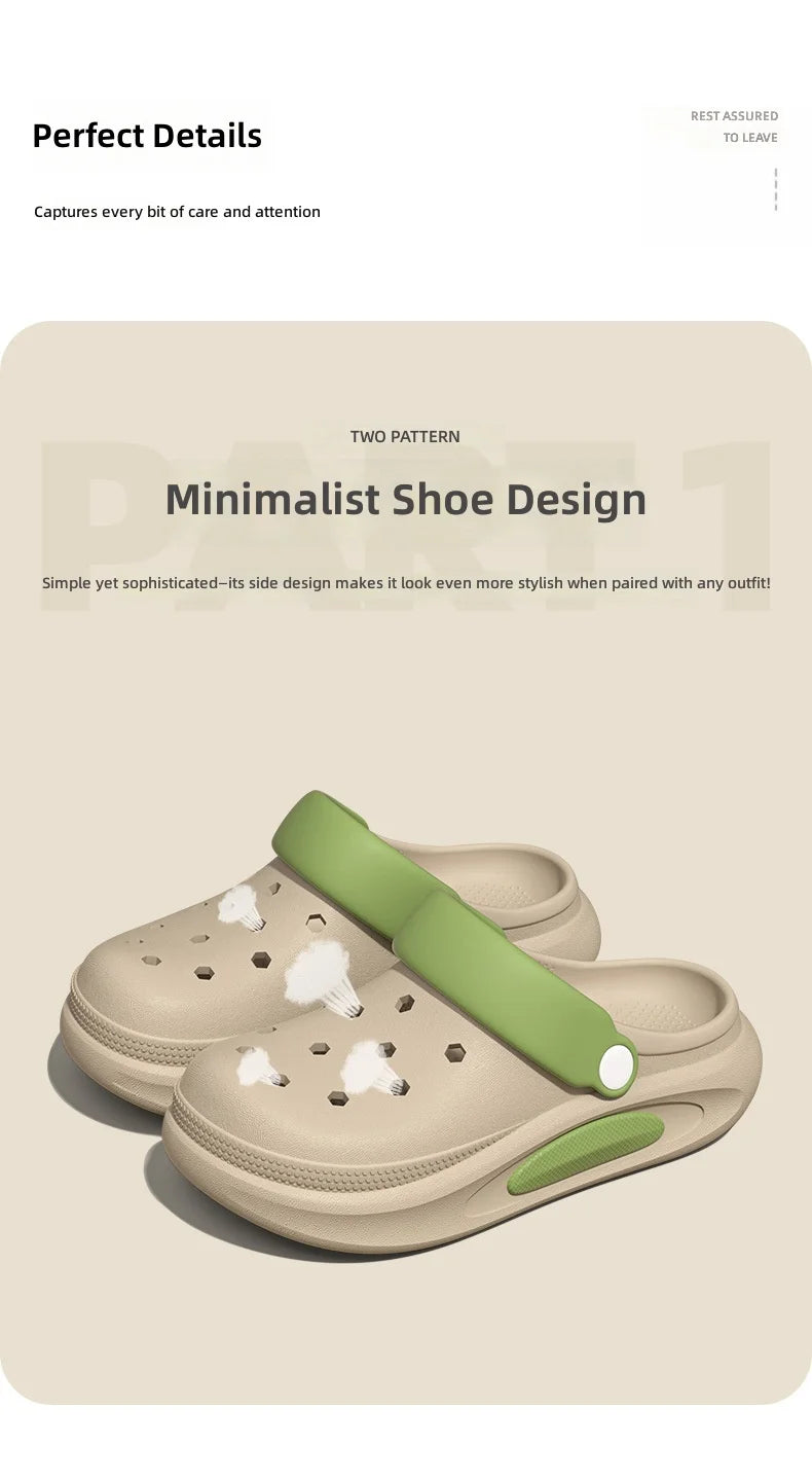 Sabots d’été pour femmes avec jolis charms 3D, sandales de jardin, chaussons de plage légers en EVA souple, chaussures d’extérieur antidérapantes à semelle épaisse et tendance