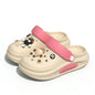 Sabots d’été pour femmes avec jolis charms 3D, sandales de jardin, chaussons de plage légers en EVA souple, chaussures d’extérieur antidérapantes à semelle épaisse et tendance