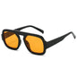 JNPCXI Lunettes de soleil carrées rétro pour femmes, design de marque tendance, verres dégradés UV400, lunettes de soleil punk pour hommes