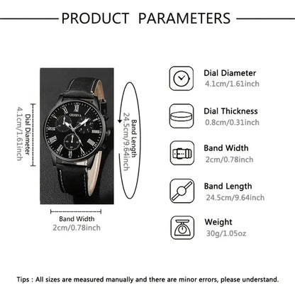 MSCXDK Marque Ensemble de 2 montres décontractées tendance en cuir pour couple, montres-bracelets à quartz pour femme avec cadran simple, montre habillée Montre Femme