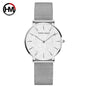 Montre pour femme HANNAH MARTIN en acier inoxydable de qualité, mouvement à quartz japonais, étanche, 36 mm, entièrement or rose, idéale pour le dropshipping.