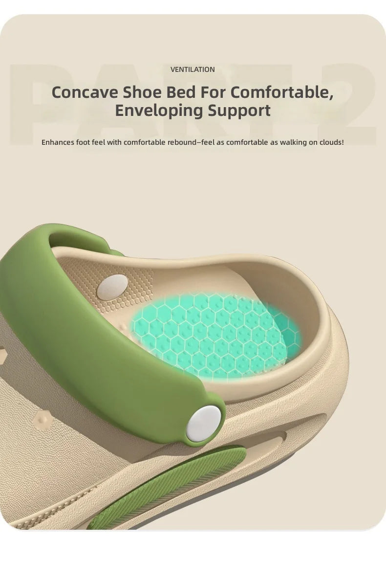 Sabots d’été pour femmes avec jolis charms 3D, sandales de jardin, chaussons de plage légers en EVA souple, chaussures d’extérieur antidérapantes à semelle épaisse et tendance