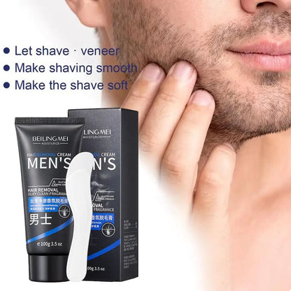 Crème dépilatoire pour hommes et femmes, indolore, lisse et rafraîchissante, redessine la confiance en soi, profitez d’une peau soyeuse, 60 ml/100 g