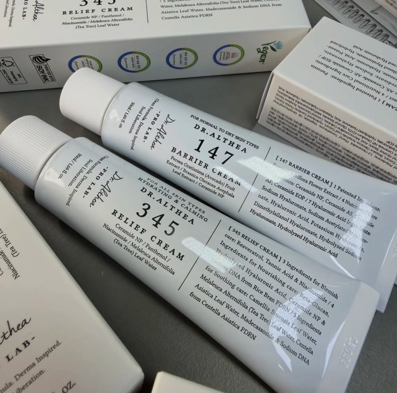 Crème Originale Dr.Althea 147 Barrier 345 Relief, crème antioxydante éclaircissante, hydratante, réparation intensive, brume essence coréenne