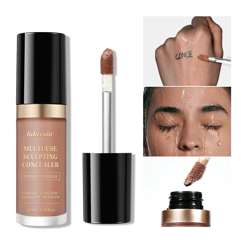 Fond de teint correcteur couvrance longue durée au fini mat, crème multi-usage sans huile pour illuminer et retoucher, produits de maquillage pour le visage pour femmes