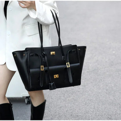 Sac fourre-tout Designer Wings en cuir véritable, sac à bandoulière pour femme de grande capacité pour les trajets quotidiens, sac à main polyvalent de style locomotive luxueux