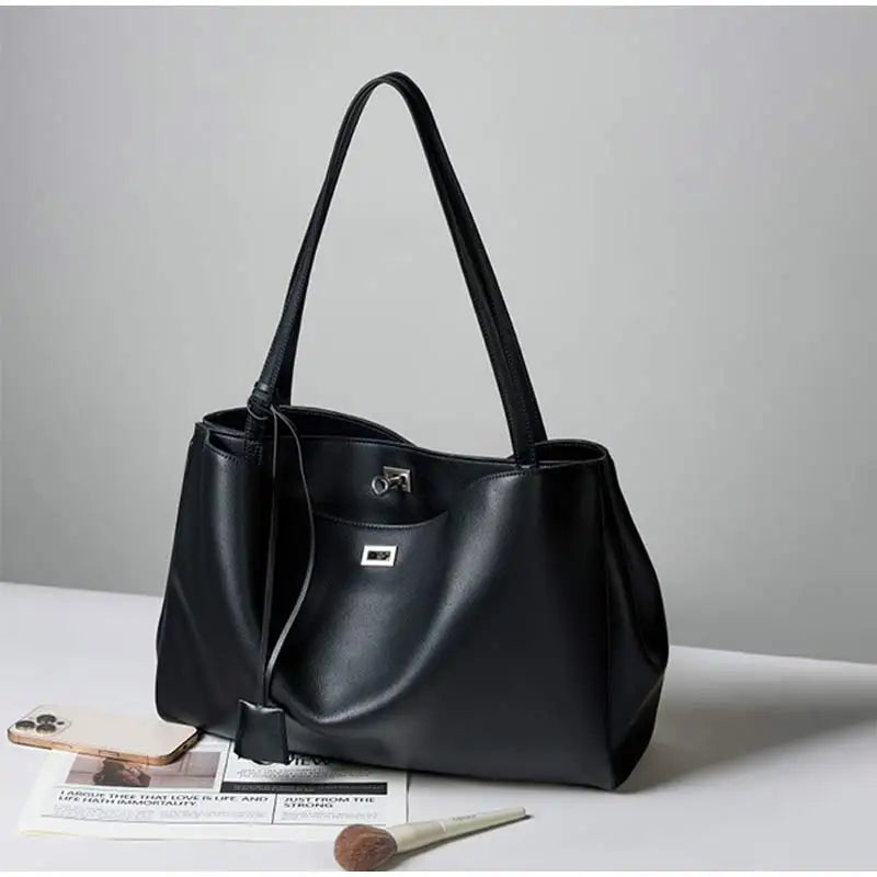 Sac à bandoulière pour femme de luxe en cuir véritable, grand sac à capacité élevée avec ailes, sac à main, sac décontracté pour fête et voyage, sacs à main Y2K, sac fourre-tout rétro
