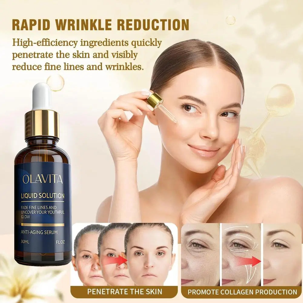 Sérum anti-âge 30 ml, nutrition profonde, raffermissant, atténue les ridules, sérum facial hydratant, réduit les rides, soin réparateur pour la peau