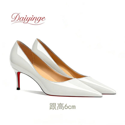 Chaussures pour femme tendance 2026 de luxe à semelles rouges, talons hauts, escarpins à bout pointu et talons aiguilles de 12 cm, confortables pour soirées, robes de cérémonie et mariages.