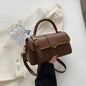 Sac à bandoulière en cuir PU pour femmes, sac à main, sac bandoulière tendance, sac vintage porté sous le bras, cartable carré